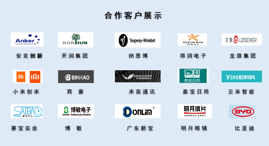 CPE磨砂膠袋，久信達(dá)部分客戶展示(圖1)